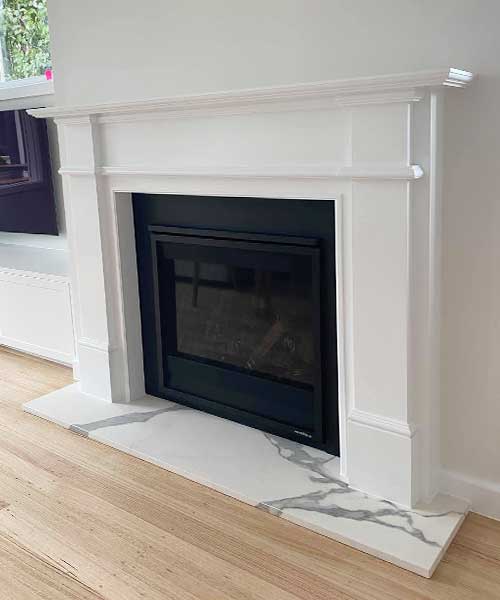 Interior house painting - fireplace Interior house painting - fireplace